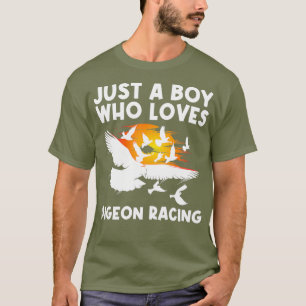 Pigeon Racing Gift For Boys Men Homing Pigeon T-Shirt