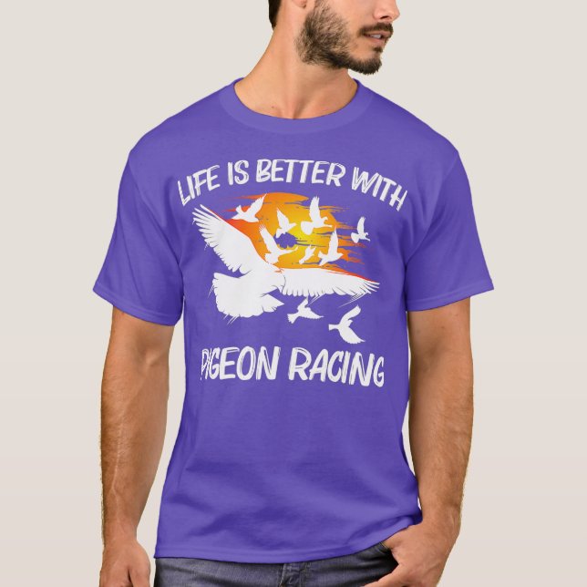 Pigeon Racing Gift For Men Women Homing Pigeon T-Shirt (Front)