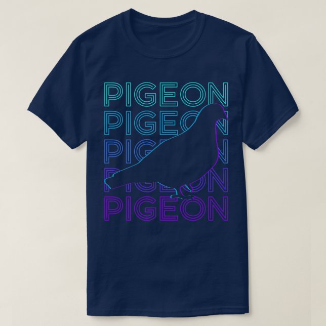 Pigeon Retro 6 T-Shirt (Design Front)