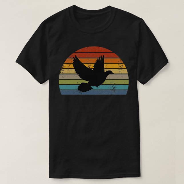 Pigeon Retro T-Shirt (Design Front)