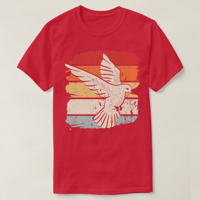 Pigeon Retro Vintage 4 T-Shirt (Design Front)