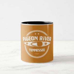 Pigeon River, Tennessee Two-Tone Coffee Mug