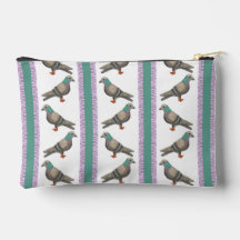 Pigeon Stripe Zipper Pouch