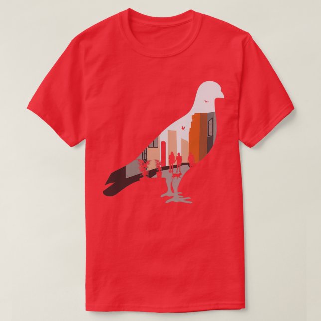 Pigeon Town 1 T-Shirt (Design Front)