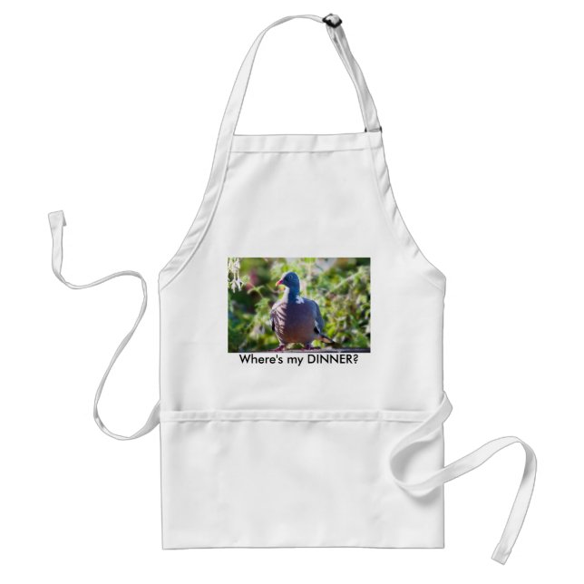 Pigeon, Where's my DINNER? Standard Apron (Front)