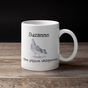 Pigeon Whisperer Name Personalised Bird Coffee Mug