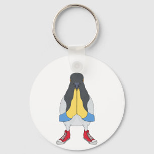 Pigeon with Shoes Key Ring