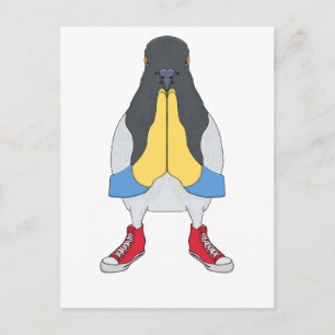 Pigeon with Shoes Postcard