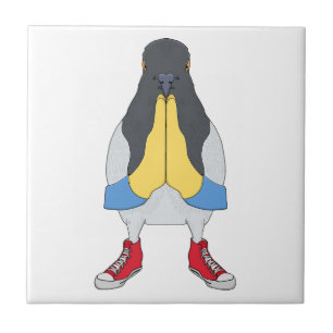 Pigeon with Shoes Tile
