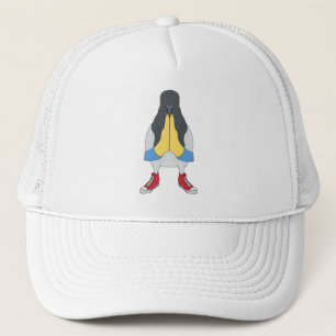 Pigeon with Shoes Trucker Hat