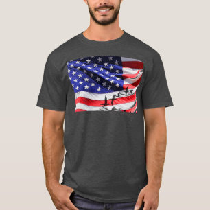 PigeonBird on the American Flag T-Shirt