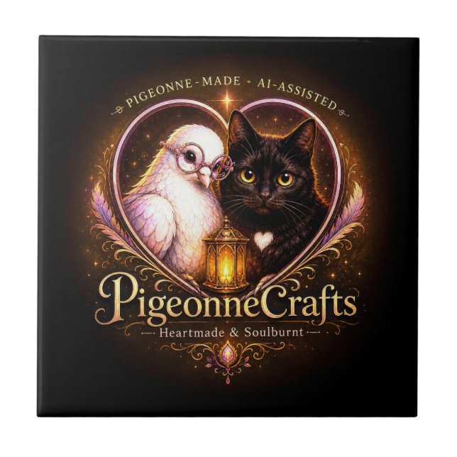 PigeonneCrafts Heartmade  Tile (Front)