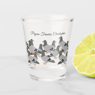 Pigeons Design Shot Glass