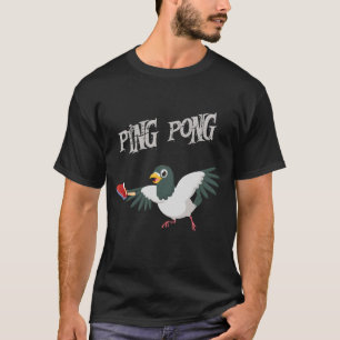 Pigeons Lover Playing Ping Pong Athletics T-Shirt