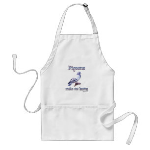 Pigeons Make Me Happy Standard Apron