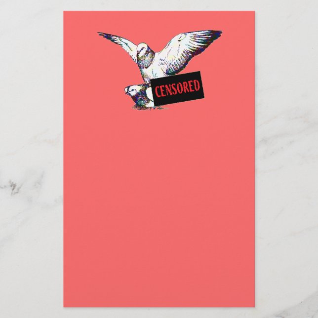 Pigeons Mating:  Censored! Stationery (Front)