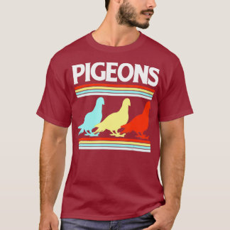Pigeons T Shirt 70s Retro Vintage 80s