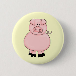 Piggie 6 Cm Round Badge