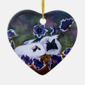 Piggies In The Garden Ceramic Tree Decoration
