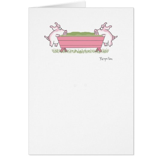 PIGGING OUT CARD