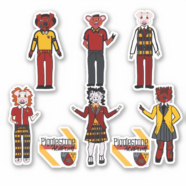 Pigglestone Academy Class Stickers (Front)
