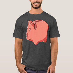 Piggy Bank Artwork - Cute Pig Premium T-Shirt