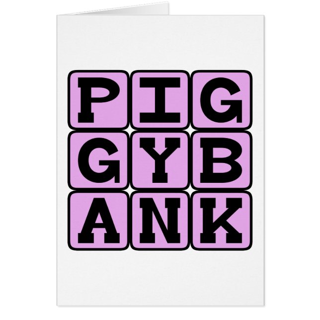 Piggy Bank, Coin Holder (Front)