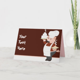 Piggy Chef Greeting Card