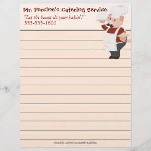 Piggy Chef Letterhead