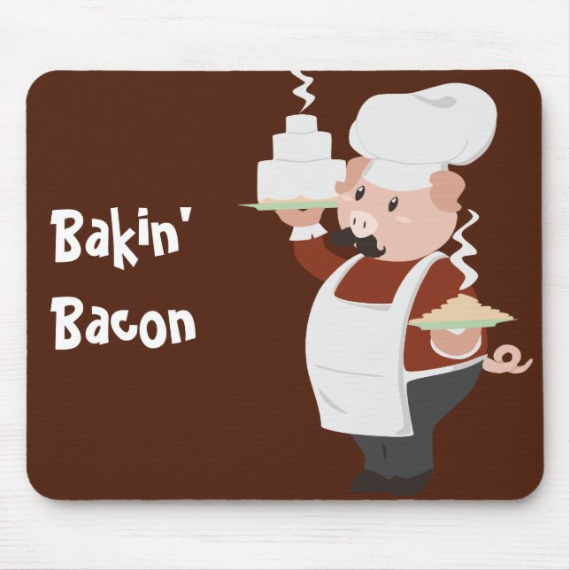 Piggy Chef Mousepad (Front)