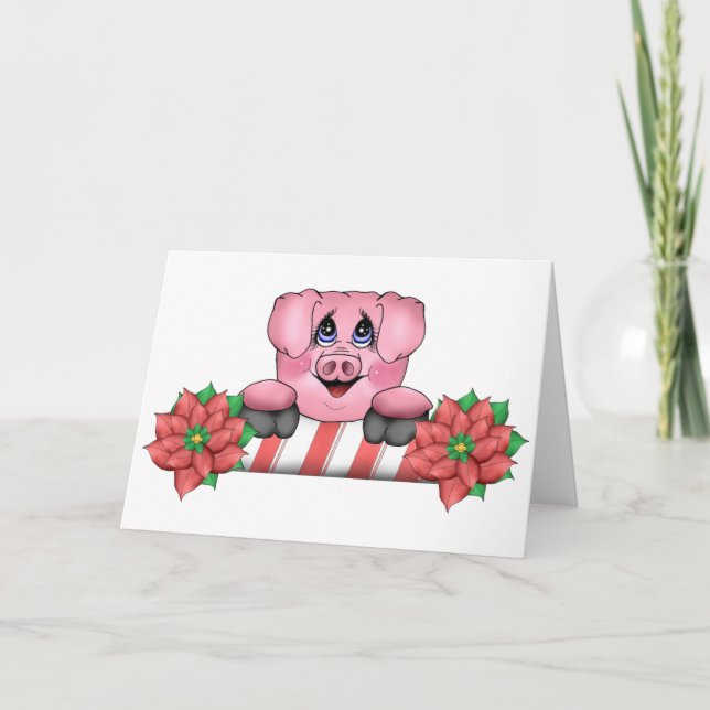 Piggy Christmas Card (Front)