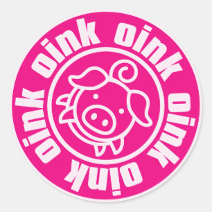 Piggy Classic Round Sticker