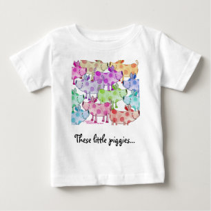 Piggy Collage Baby T-Shirt