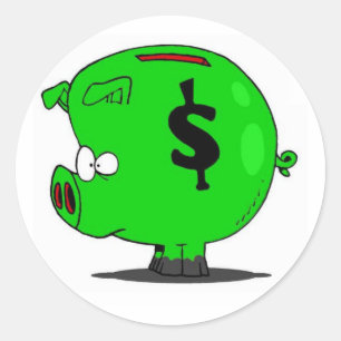 Piggy Collection Classic Round Sticker