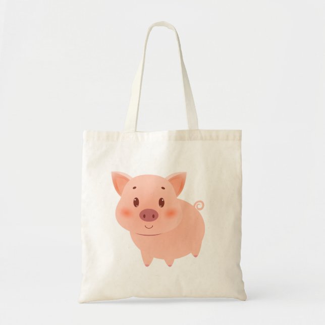 Piggy Cute Tote Bag (Front)