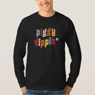 Piggy Dippin PiggyDippin Meme Joke Cat Paw Water B T-Shirt
