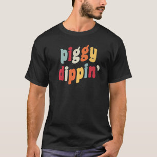 Piggy Dippin PiggyDippin Meme Joke Cat Paw Water B T-Shirt
