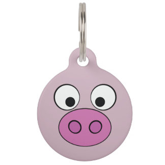 Piggy Face Pet Tag