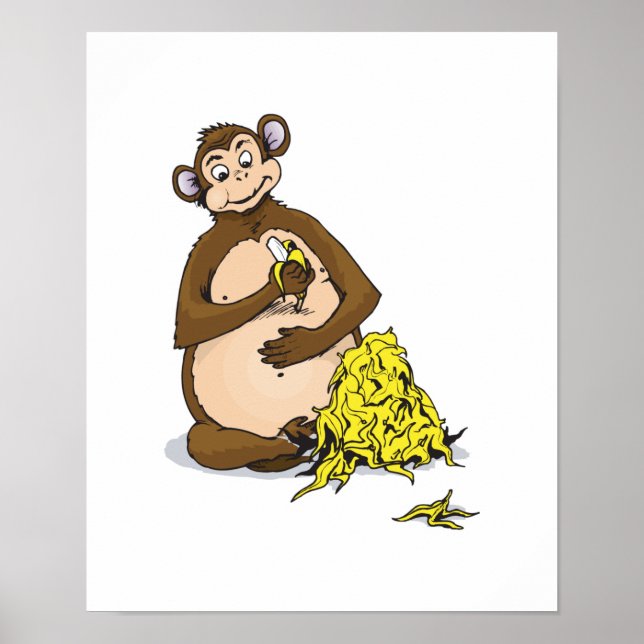 piggy for bananas monkey poster (Front)