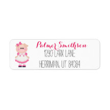 Piggy in Plaid labels