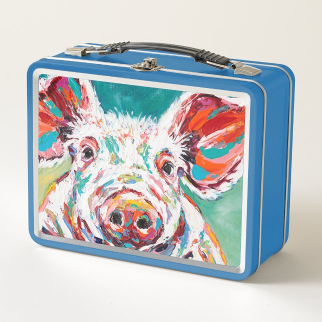 Piggy Metal Lunch Box (Front)