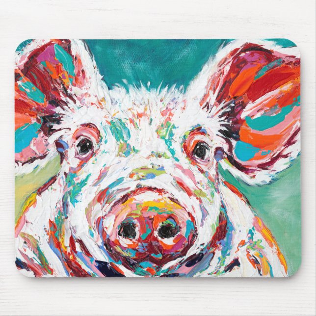 Piggy Mouse Mat (Front)