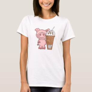Piggy Needs Caffeine Women's T-Shirt