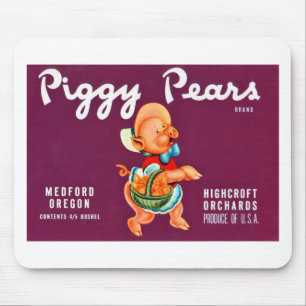 Piggy Pears Mouse Mat