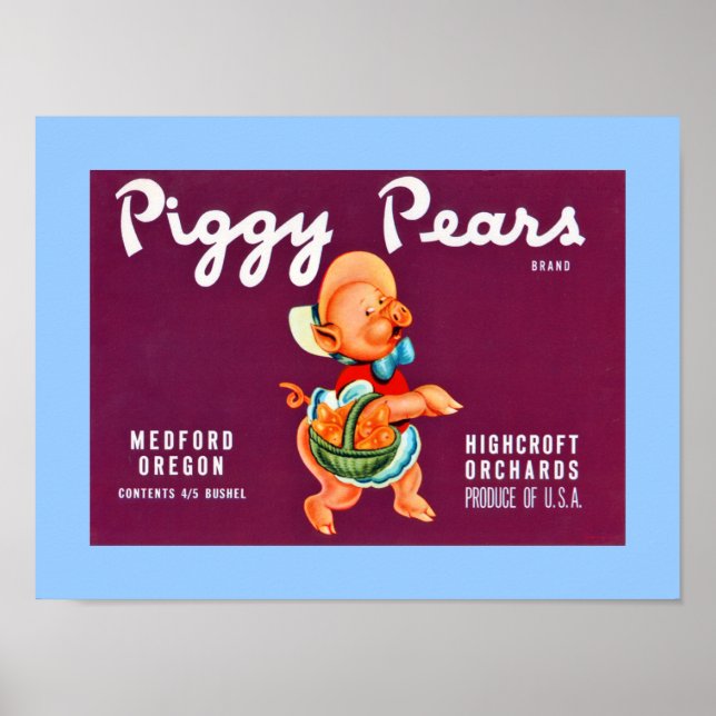 Piggy Pears Poster (Front)