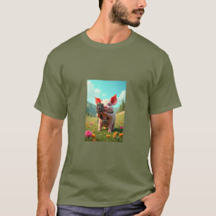 piggy photographer t-shirt