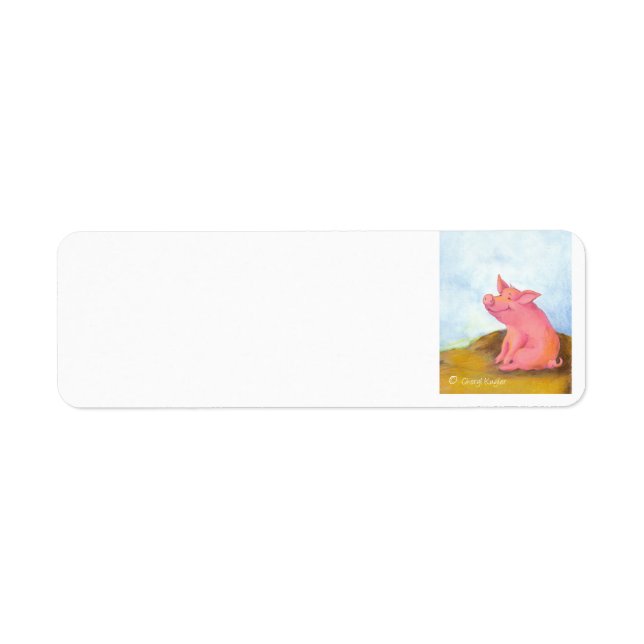 Piggy Pinkles / Return Address Label (Front)