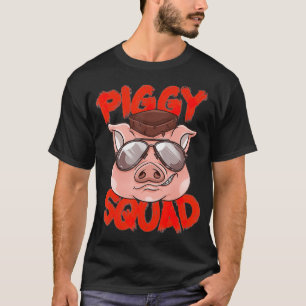 Piggy Squad  Cute Pig Farmer Animal Lovers Funny F T-Shirt
