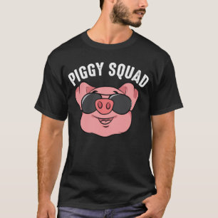 Piggy Squad Cute Pig Farmer Animal Lovers T-Shirt