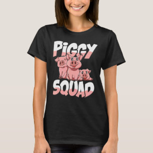 Piggy Squad For A Pig And Farmer T-Shirt